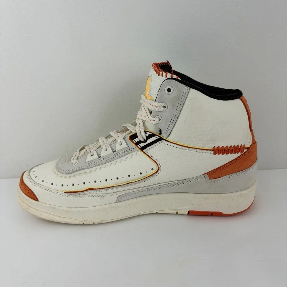 Air Jordan 2 Retro SP Maison Chateau Rouge Mens 7 Sail Orange DO5254-180 2022